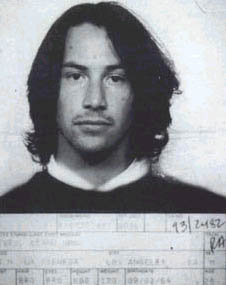 Keanu Reeves Mugshot