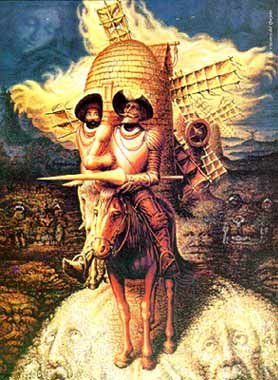 how many faces optical illusion painting
